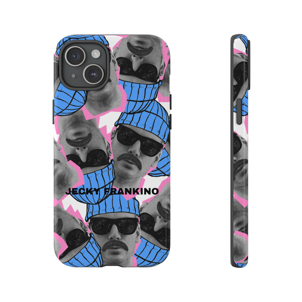 Retro Beanie Portraits phone case | iPhone protective case, quirky face collage