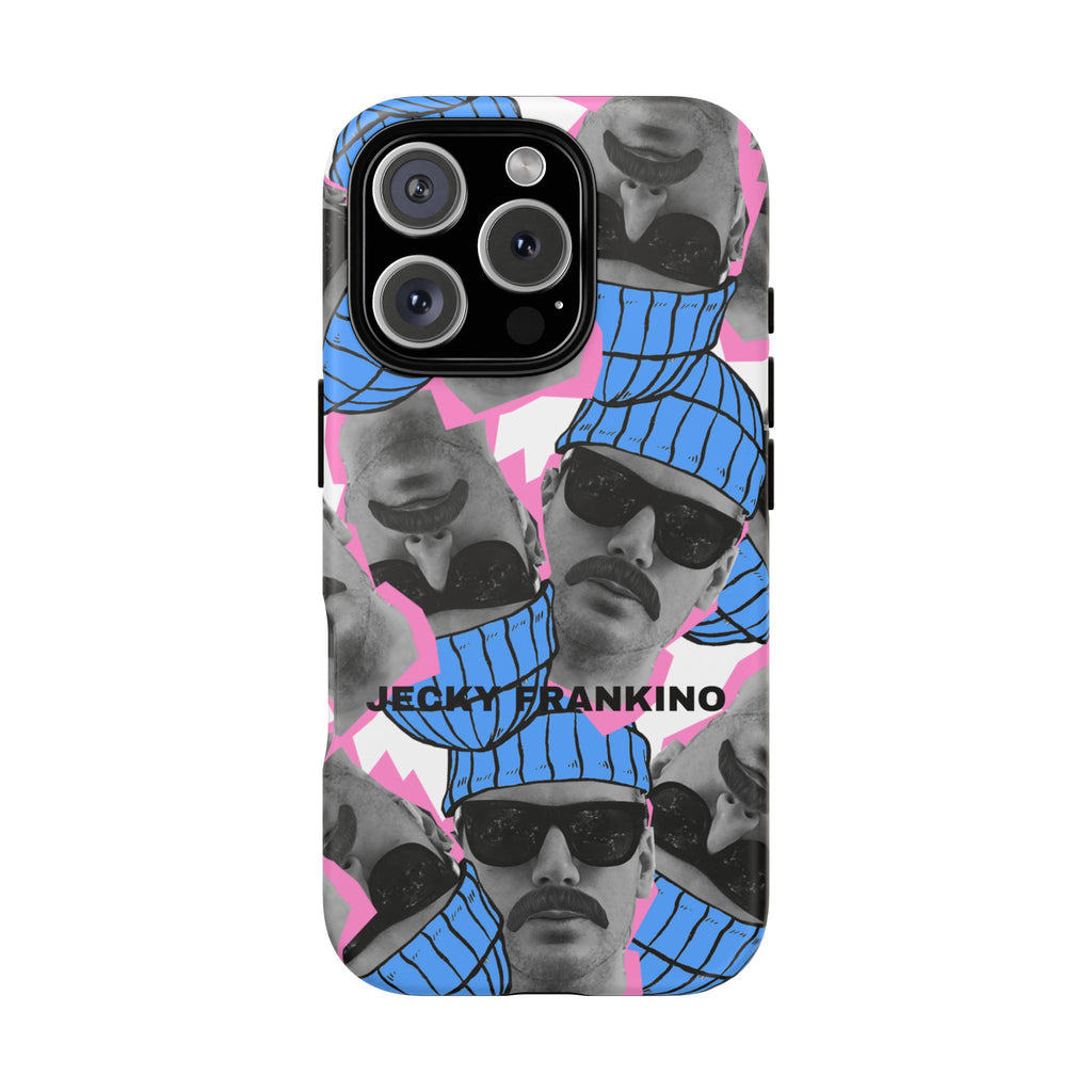 Retro Beanie Portraits phone case | iPhone protective case, quirky face collage
