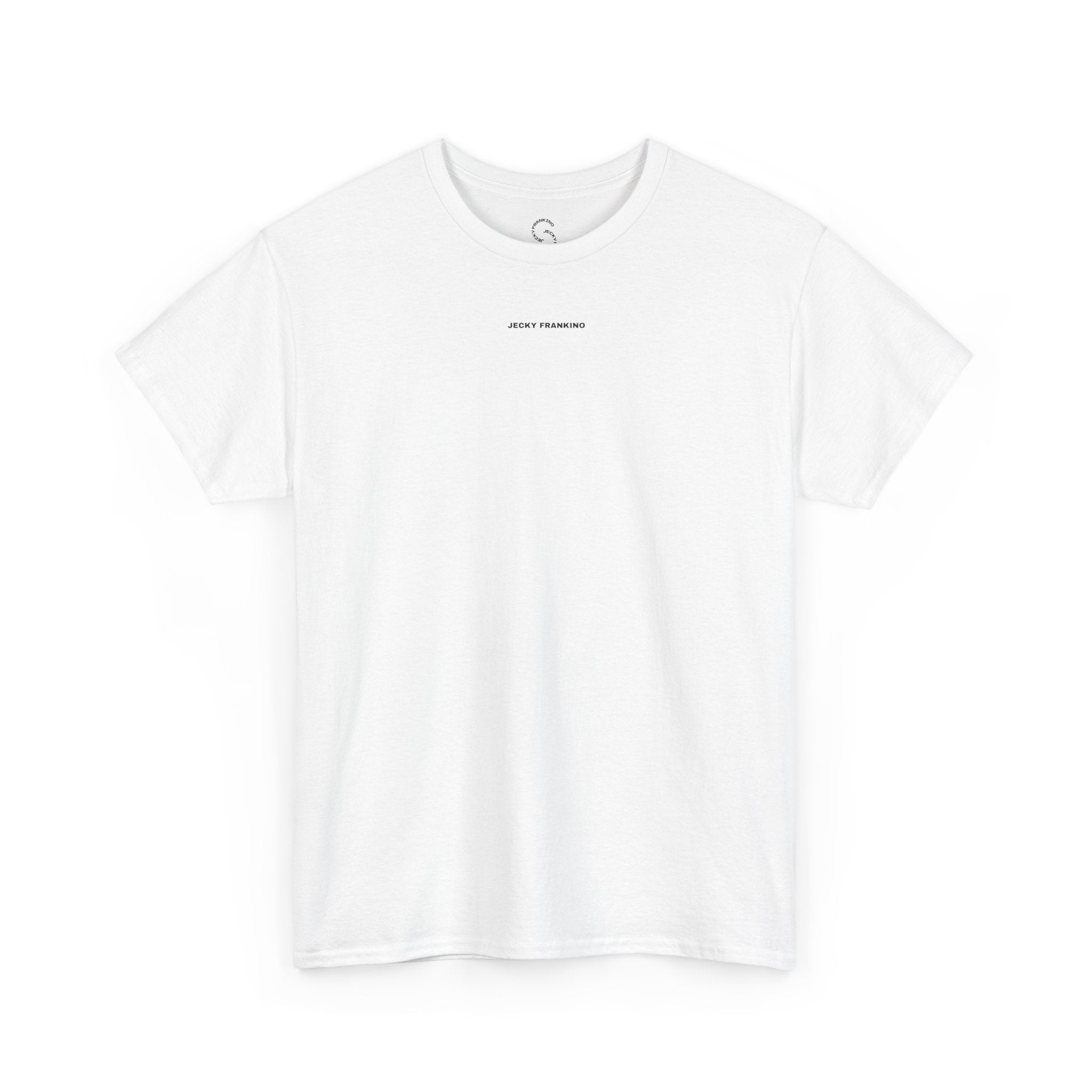 Smiling Rainbow Face Tee | Pastel Neon Backprint T‑Shirt