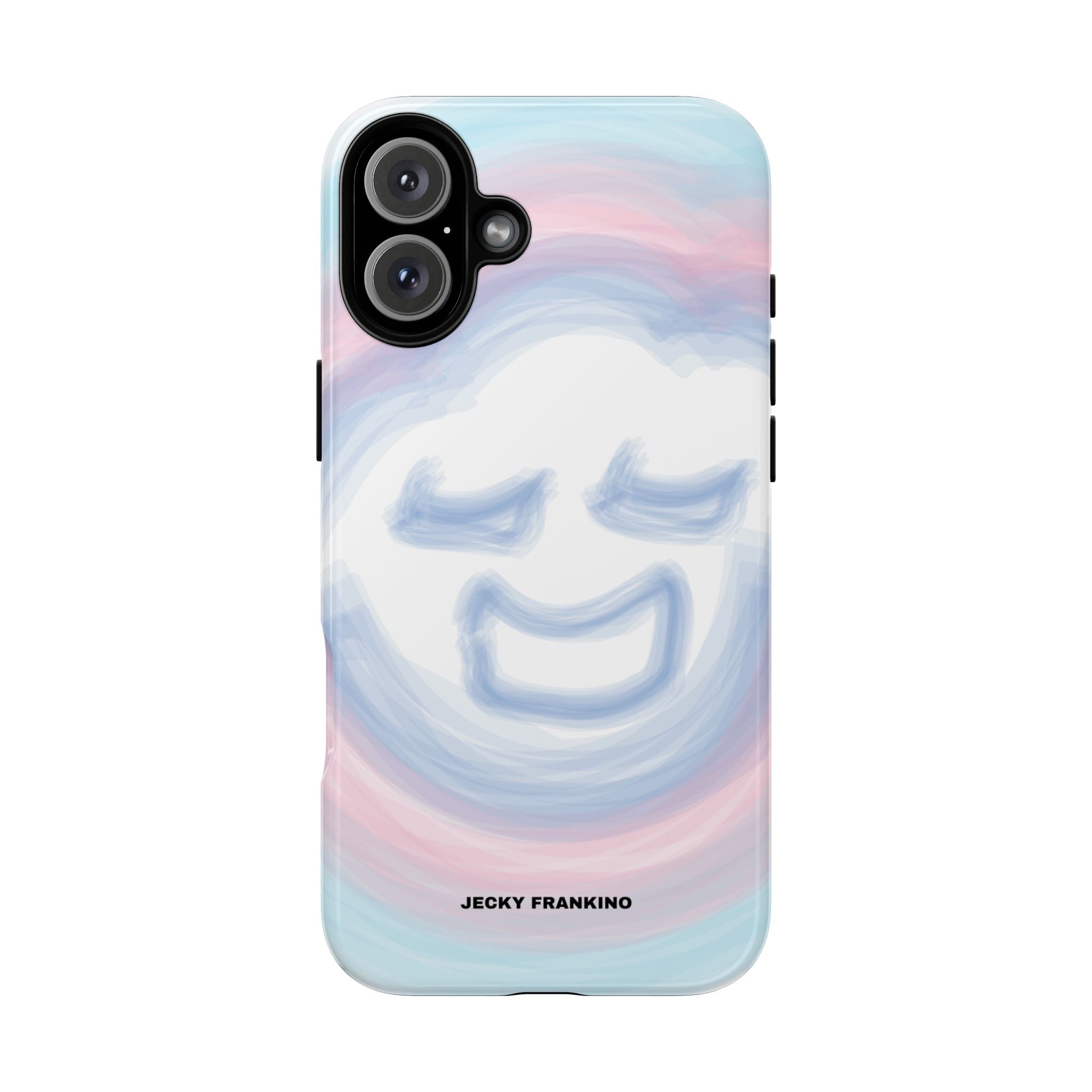 Pastel Smiley Face JECKY FRANKINO Phone Case | Tough Cases