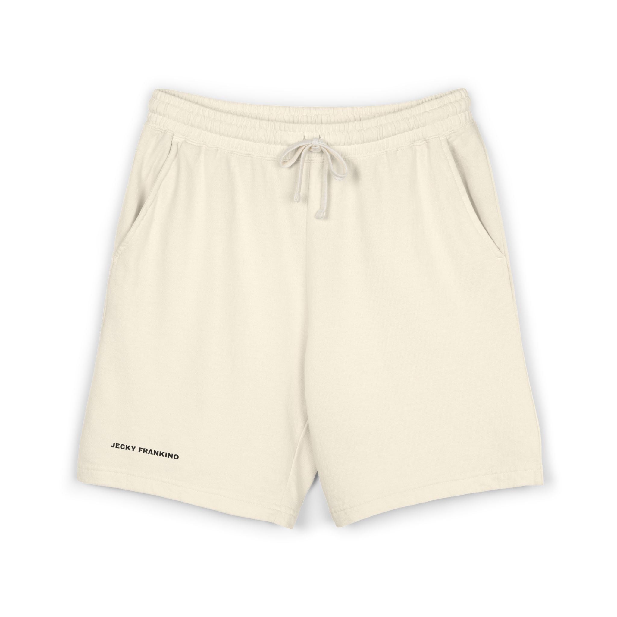 Fleece Shorts with Tiny Smiley Face Embroidered Sweat Shorts | 4 colors