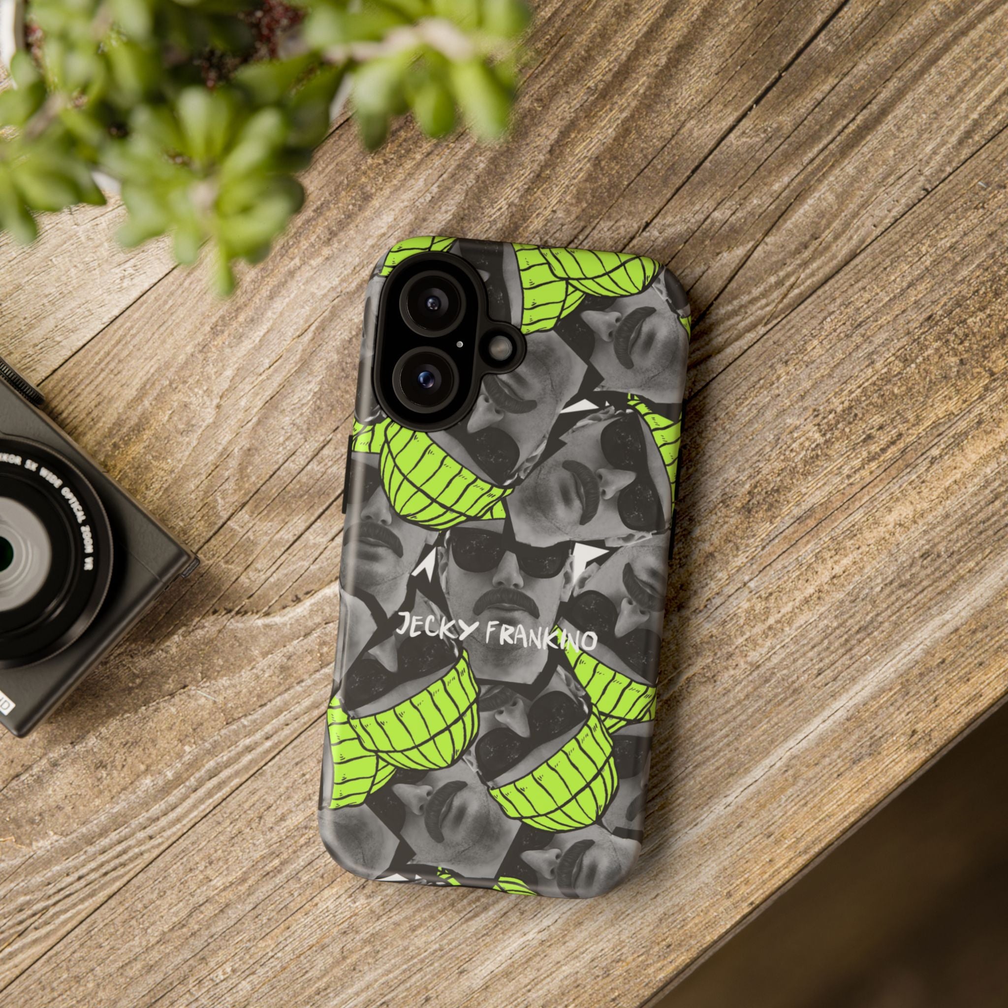 Neon Banana Face collage Phone Case | Tough Case