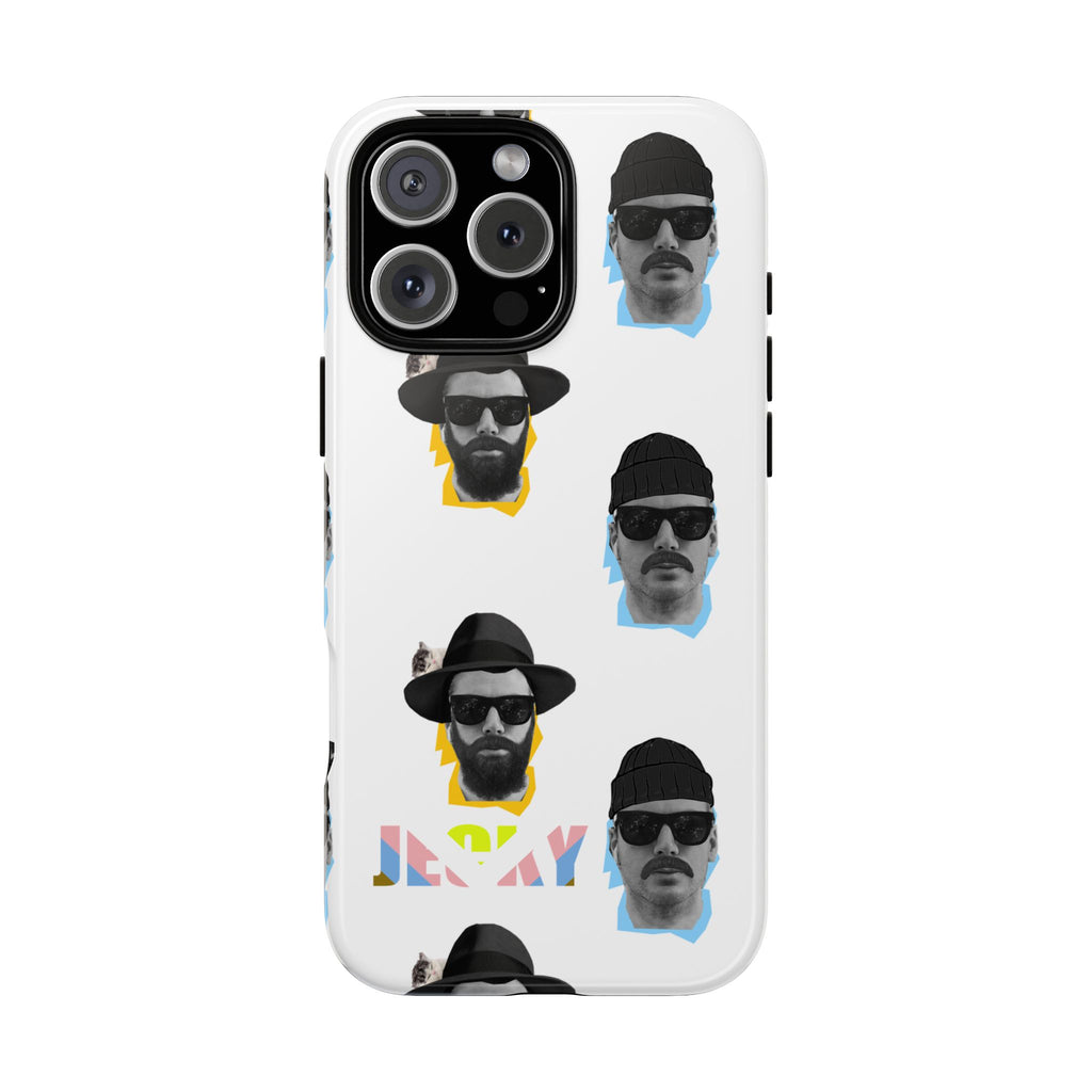 Mustache JECKY Faces phone case | Tough Phone Case, pattern, retro portraits
