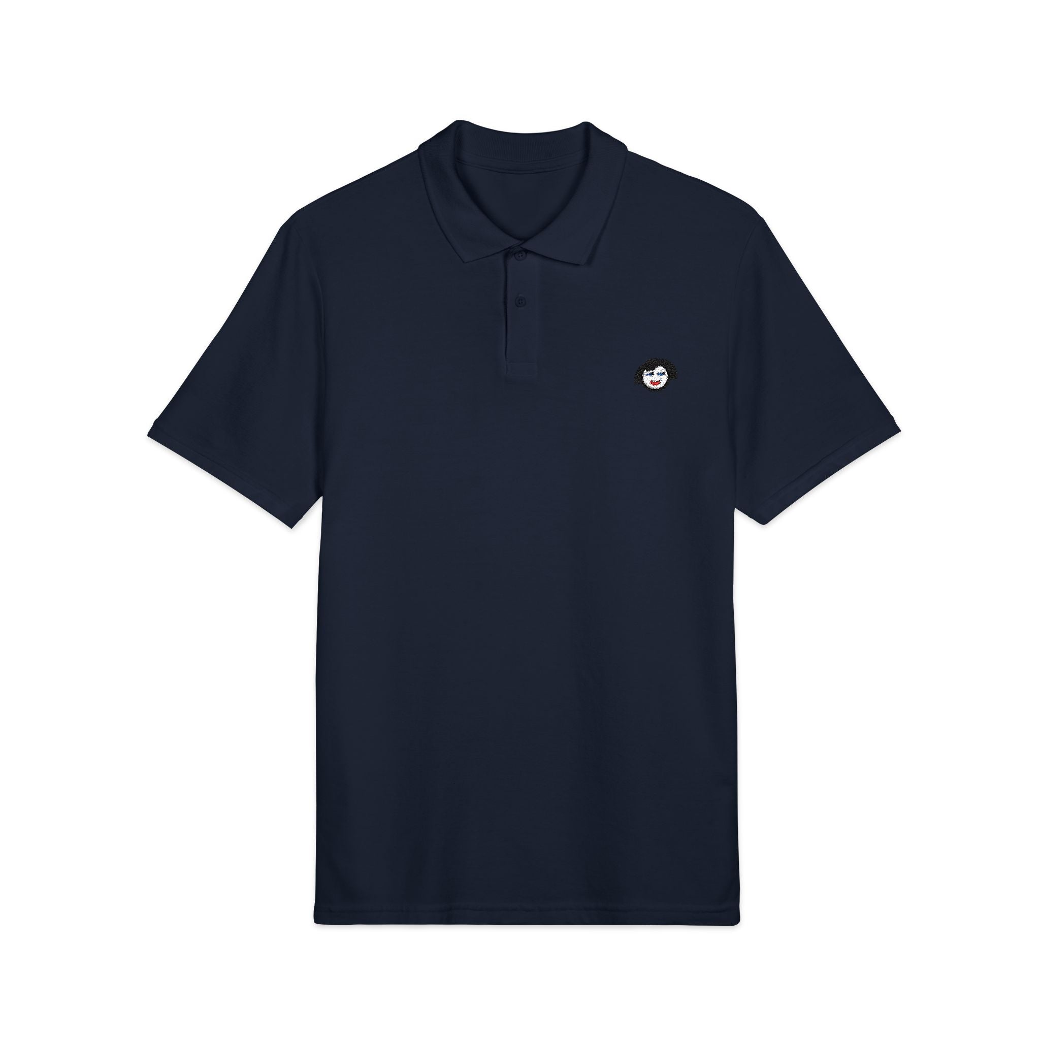 Minimal Jecky Face Logo  embroidered  Polo