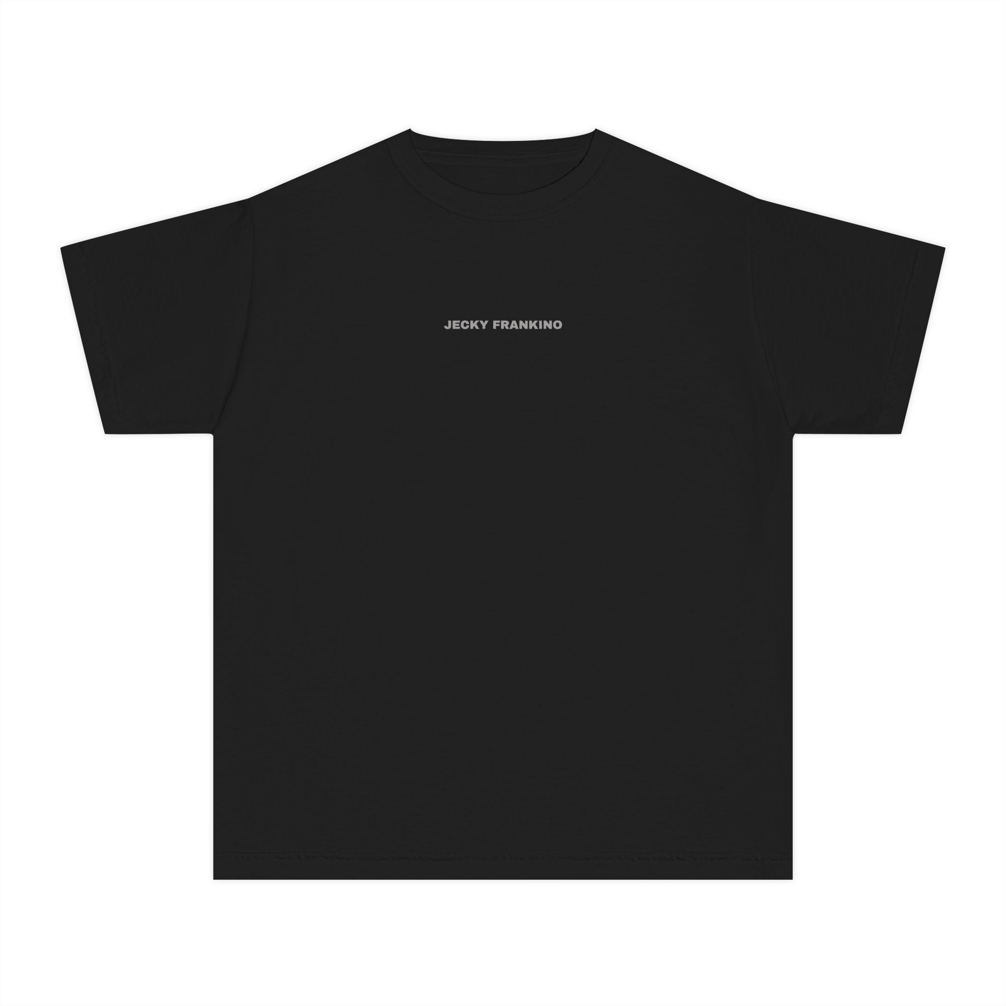 Smiling Face Graphic Youth Tee | Minimal Emoji Back Print