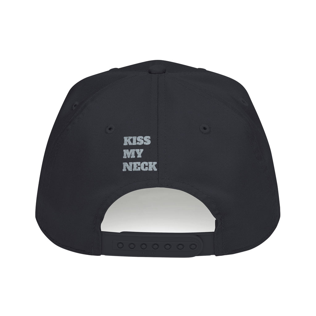Yellow Script Logo Mid Profile Baseball Cap | Two-Tone Brim, Embroidered Back Logo