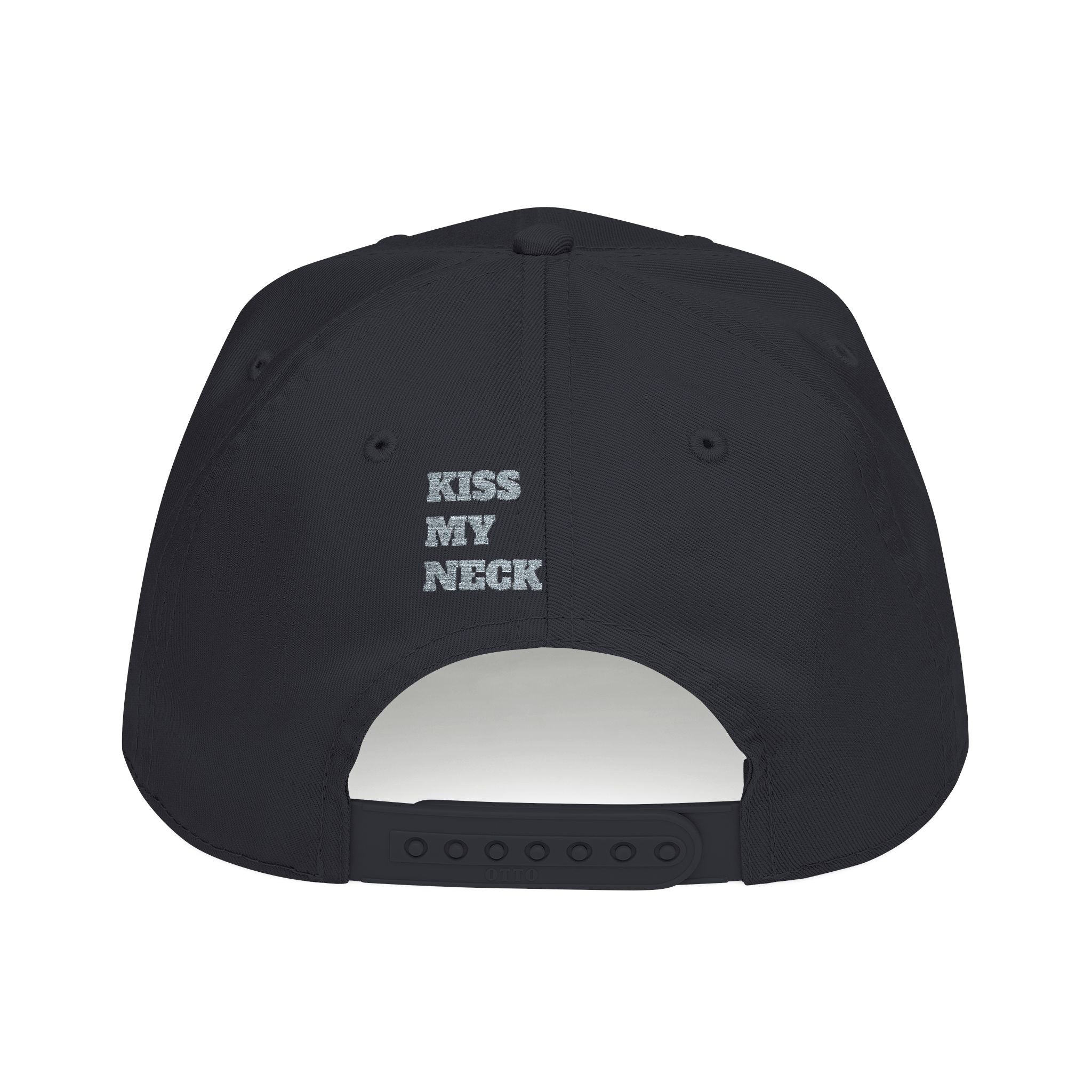Yellow Script Logo Mid Profile Baseball Cap | Two-Tone Brim, Embroidered Back Logo