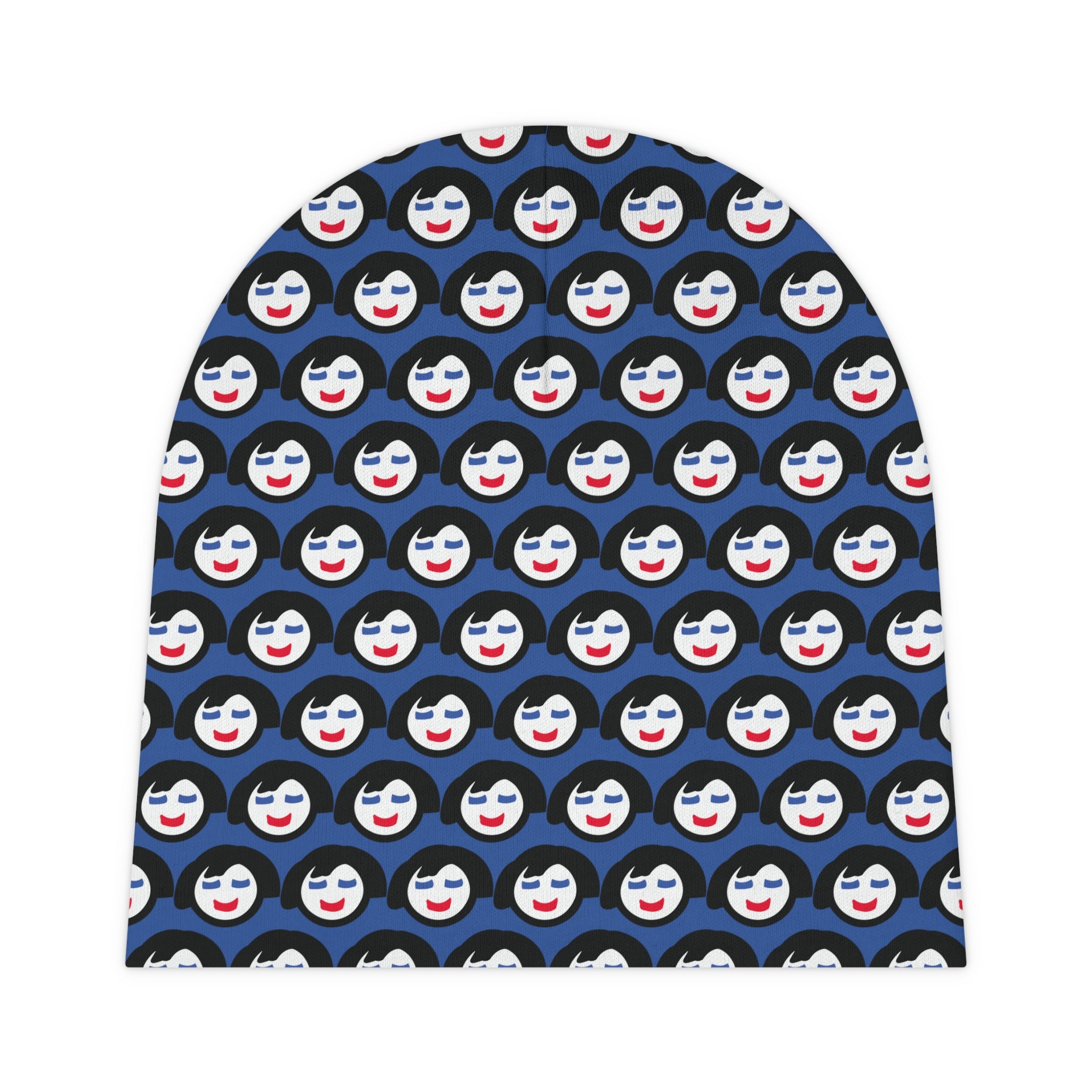 Smiling Face Pattern Baby Beanie
