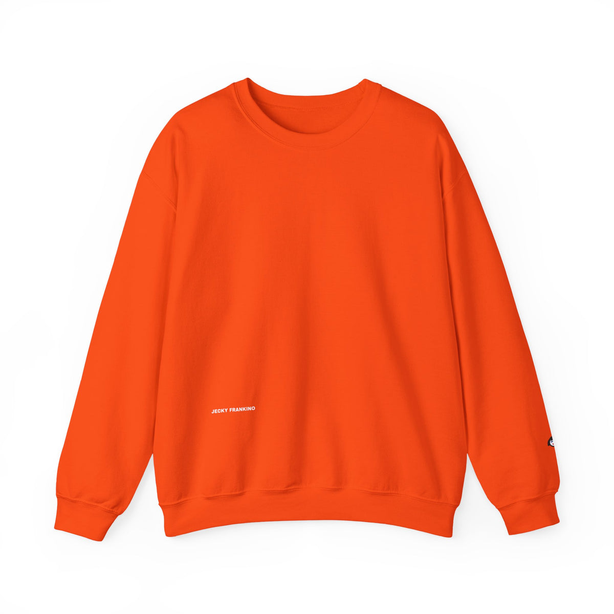 JECKY is/back Crewneck Sweatshirt | Minimal Back Text Design