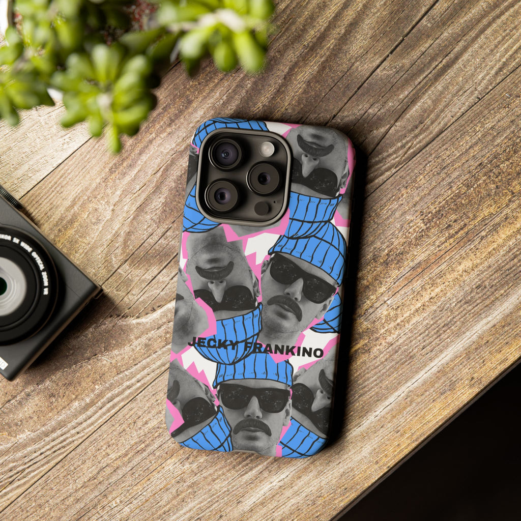 Retro Beanie Portraits phone case | iPhone protective case, quirky face collage