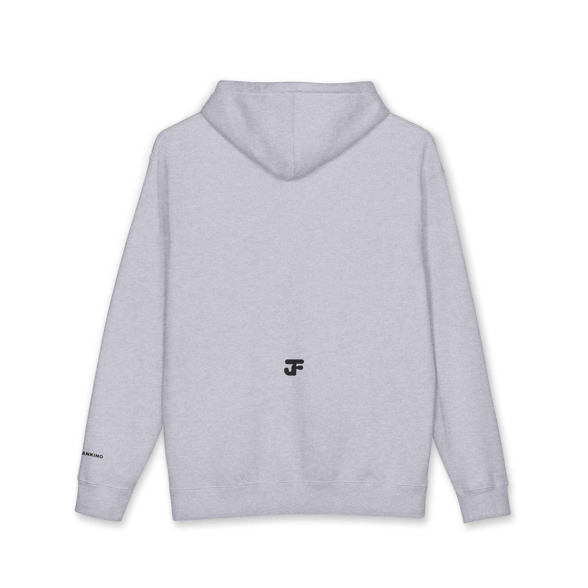 Smiling Face Graphic Hoodie | Minimal Portrait, White Hooded Sweatshirt