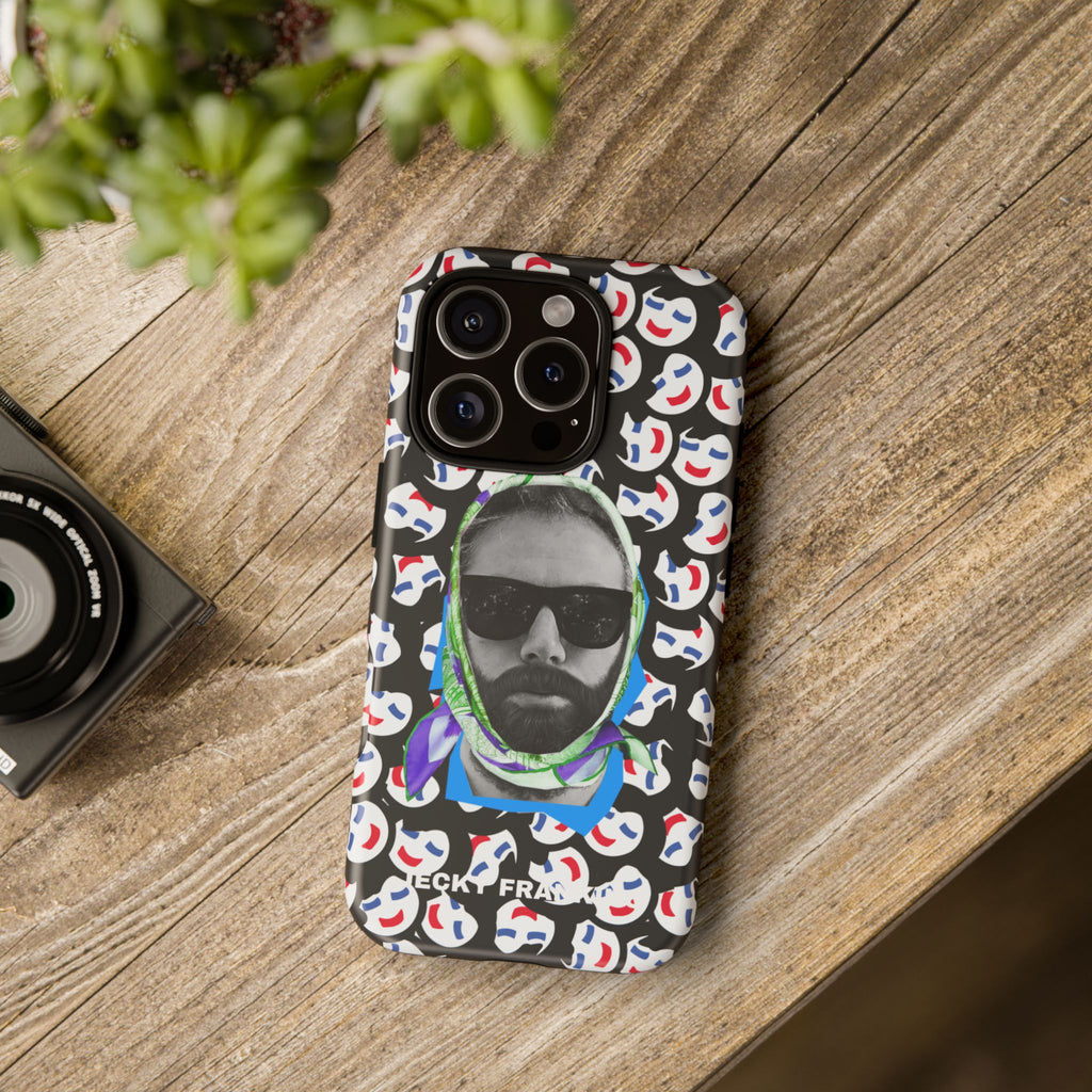 Smiling Mask Pattern Portrait Phone Case | Tough Cases