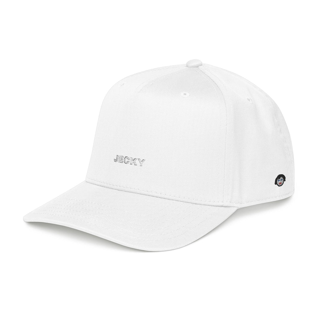 Yellow Script Logo Mid Profile Baseball Cap | Two-Tone Brim, Embroidered Back Logo