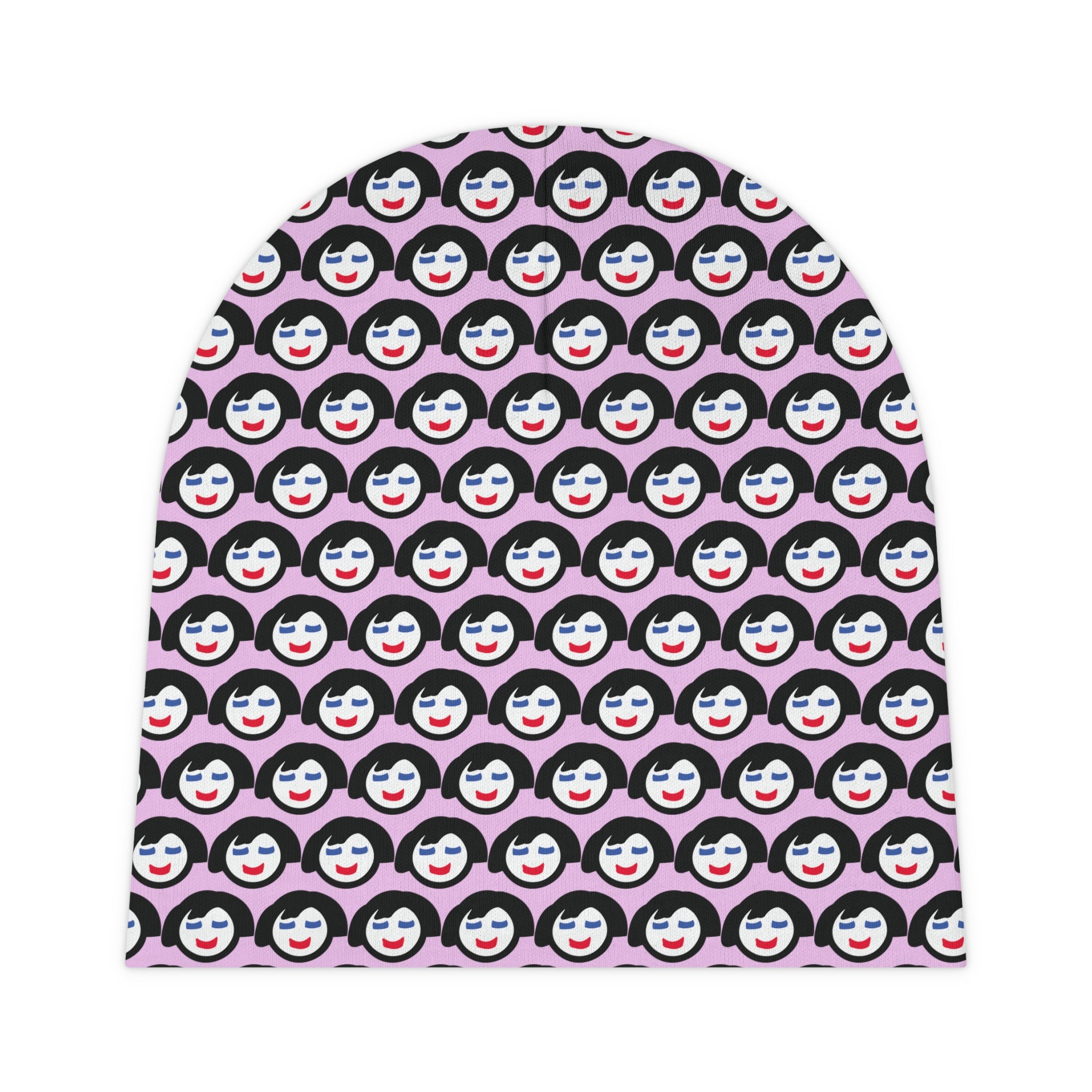 Smiling Face Pattern Baby Beanie
