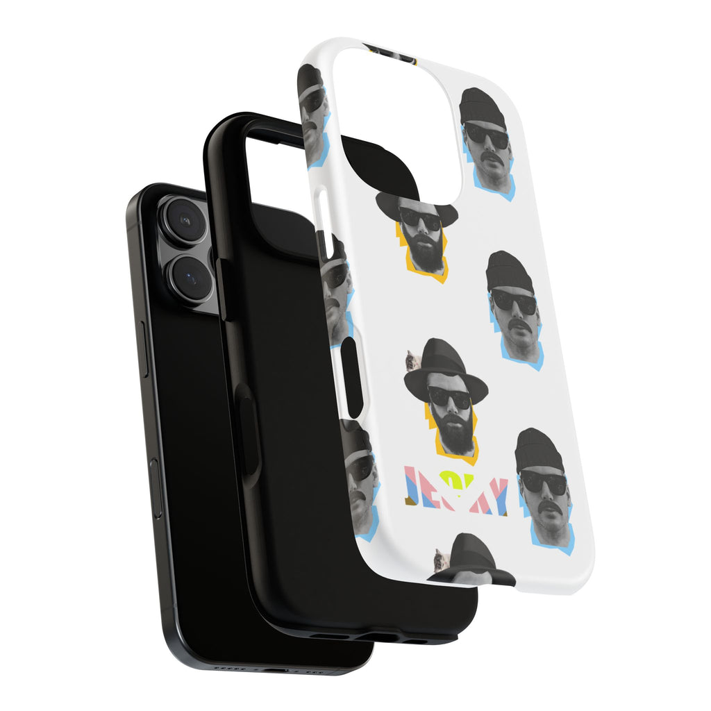 Mustache JECKY Faces phone case | Tough Phone Case, pattern, retro portraits