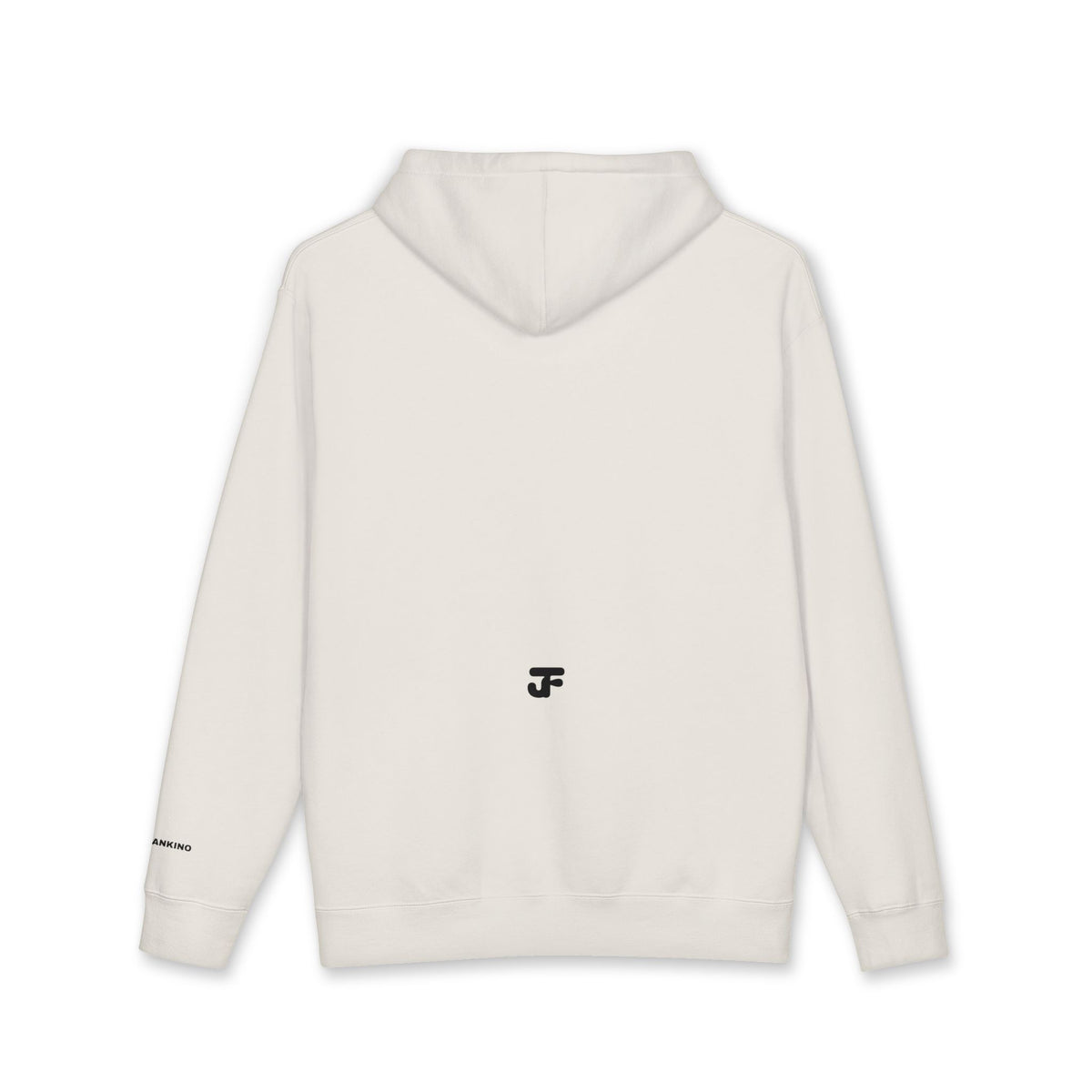 Smiling Face Graphic Hoodie | Minimal Portrait, White Hooded Sweatshirt