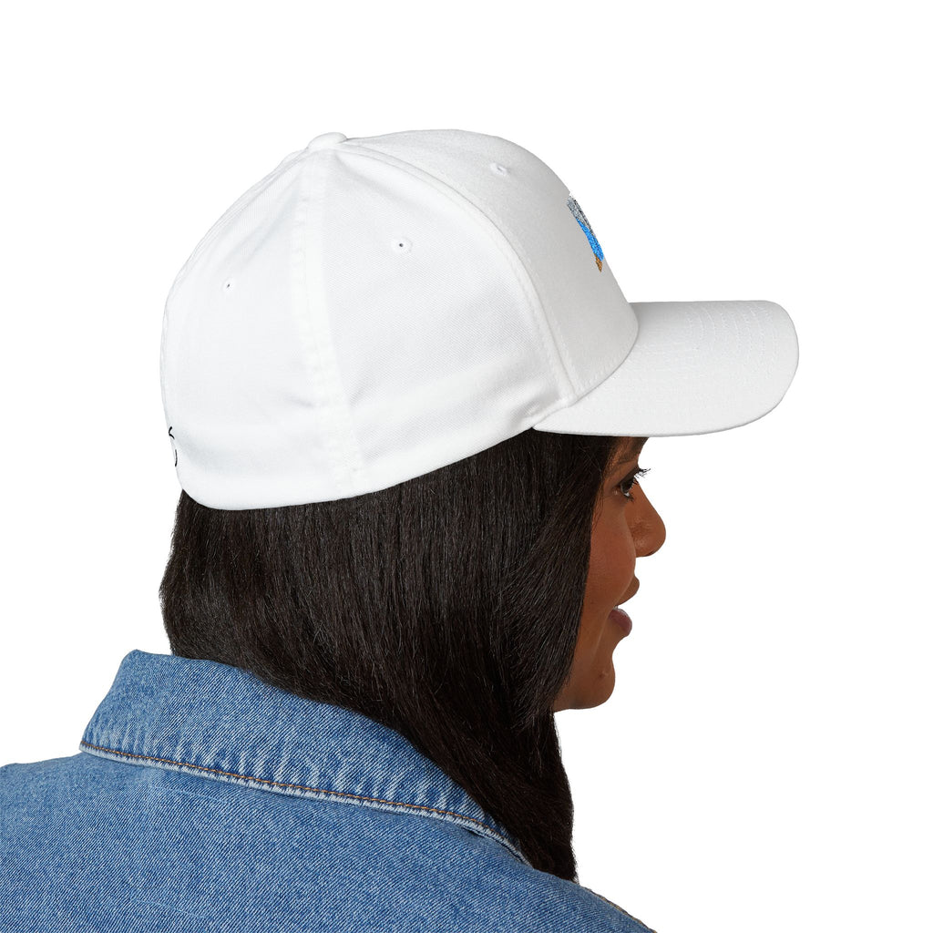 JECKY Text Patch Cap | Embroidered Baseball Hat, Winking Back Detail