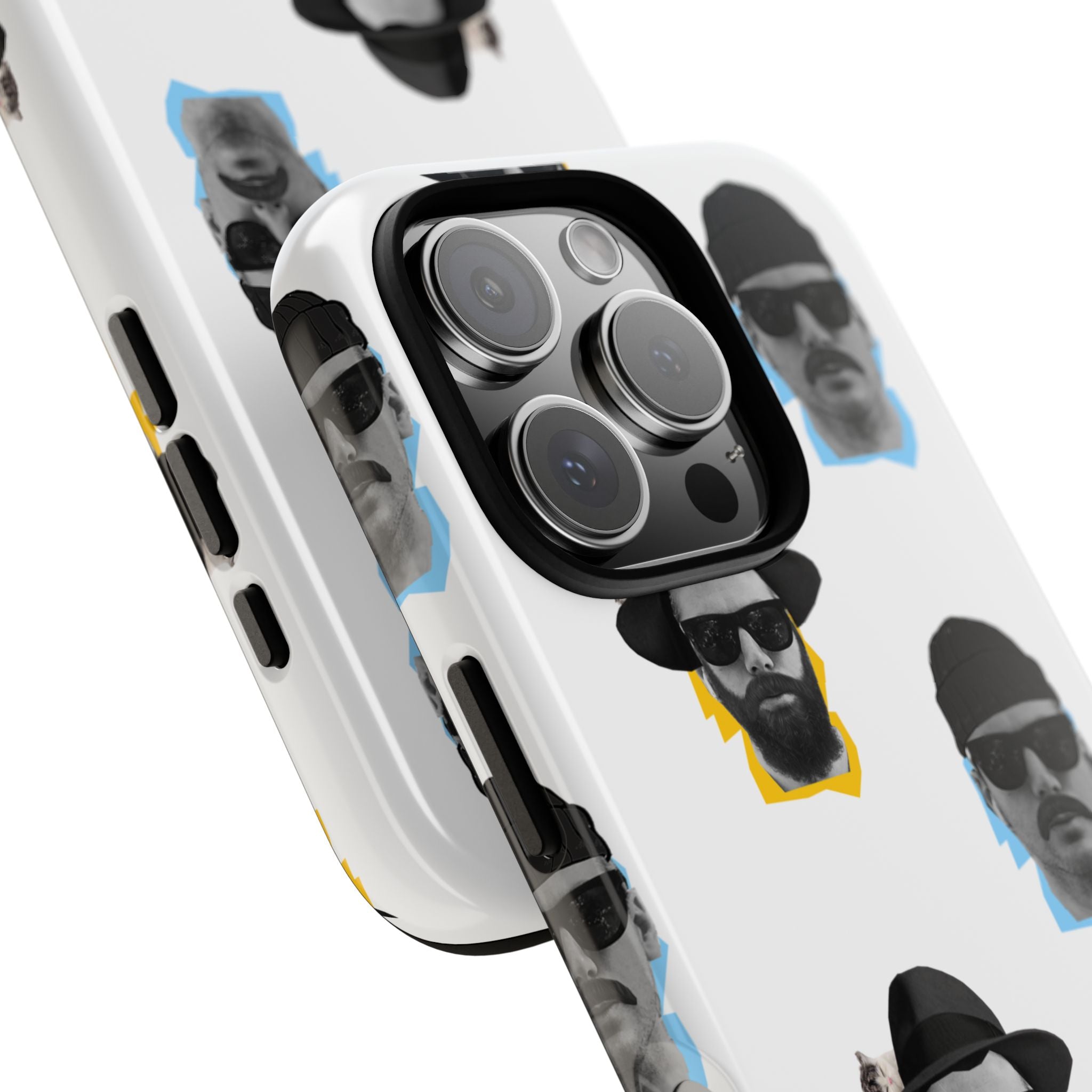 Mustache JECKY Faces phone case | Tough Phone Case, pattern, retro portraits