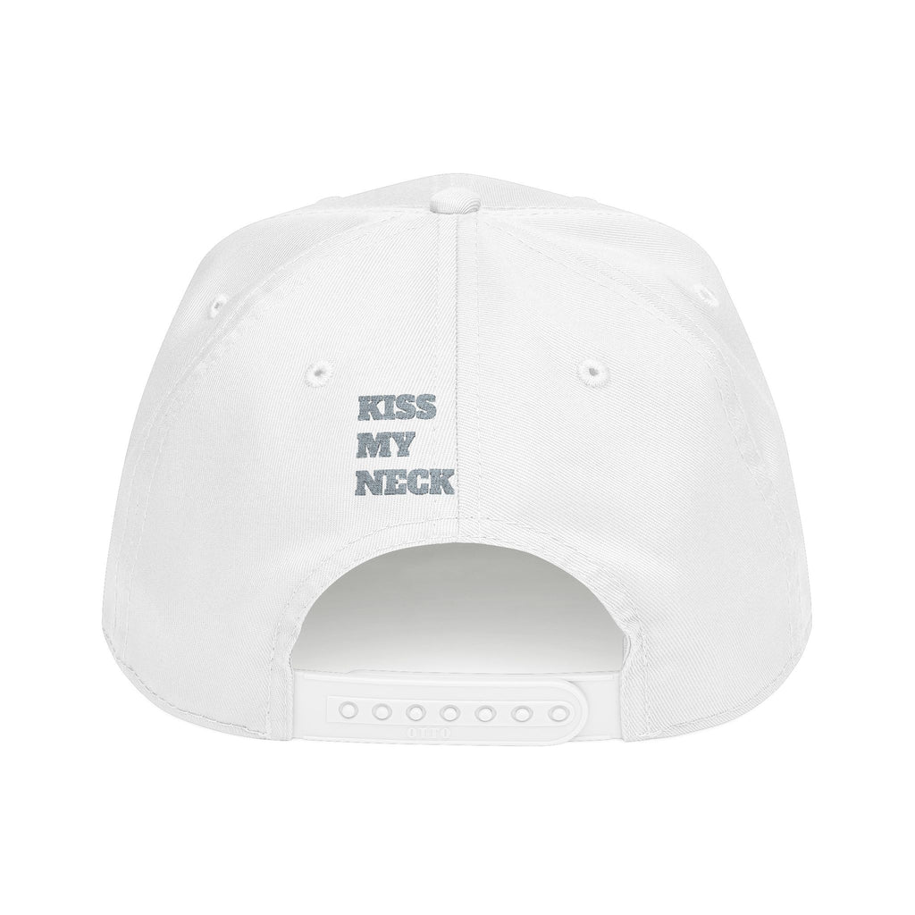 Yellow Script Logo Mid Profile Baseball Cap | Two-Tone Brim, Embroidered Back Logo
