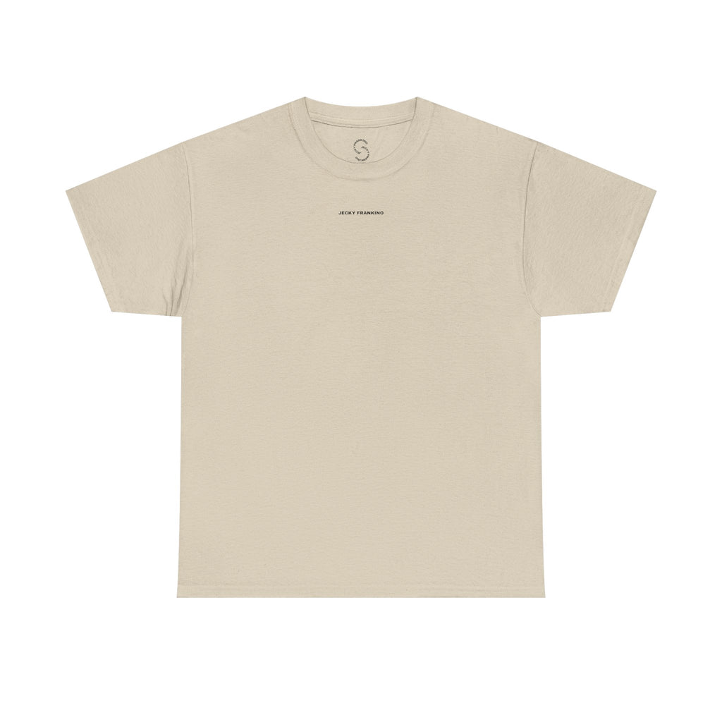 Smiling Rainbow Face Tee | Pastel Neon Backprint T‑Shirt