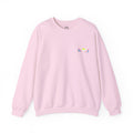 Pastel Smiley Rainbow Crewneck Sweatshirt | Soft Cloud Face Design