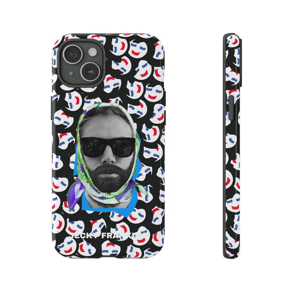 Smiling Mask Pattern Portrait Phone Case | Tough Cases