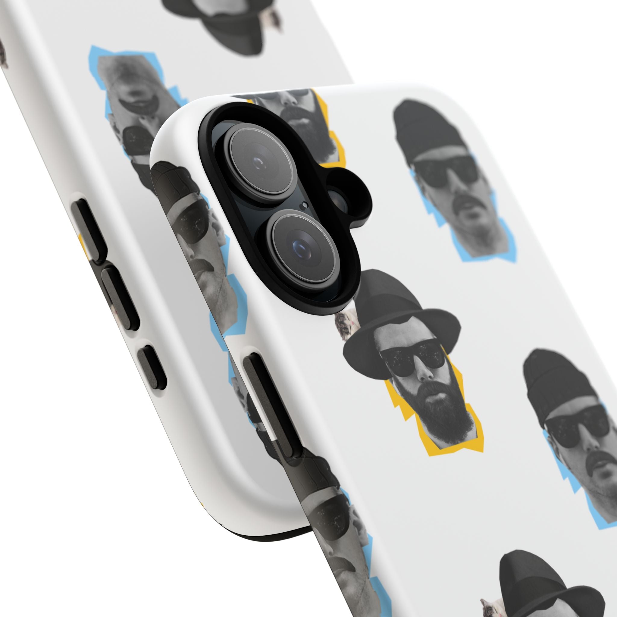 Mustache JECKY Faces phone case | Tough Phone Case, pattern, retro portraits