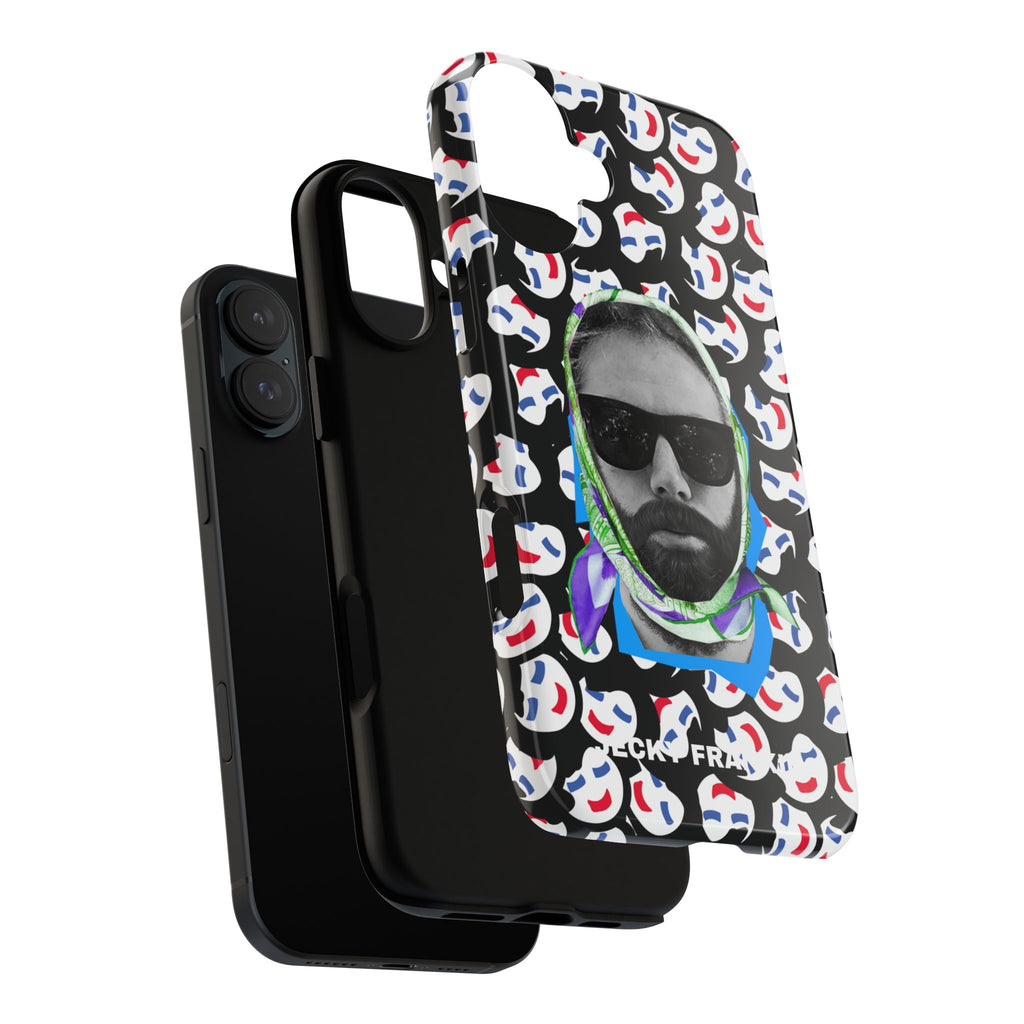 Smiling Mask Pattern Portrait Phone Case | Tough Cases