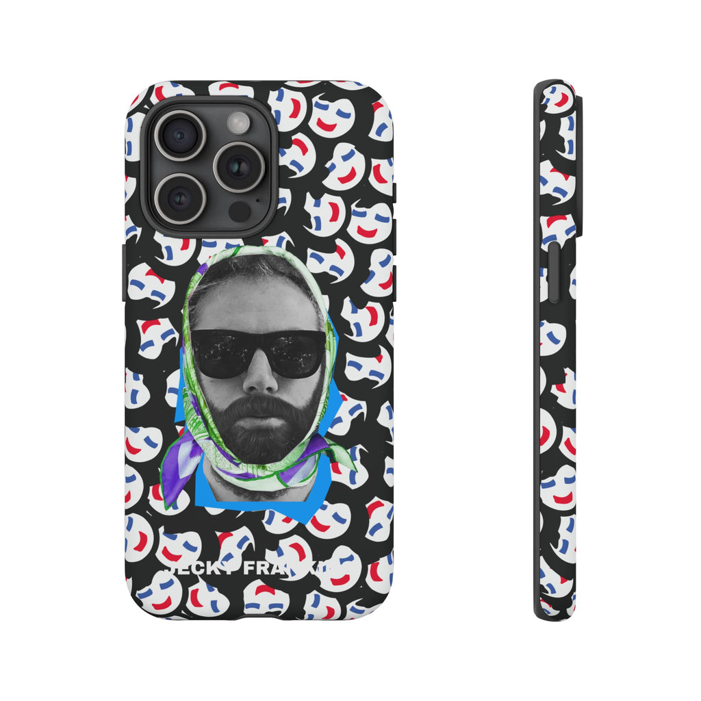 Smiling Mask Pattern Portrait Phone Case | Tough Cases