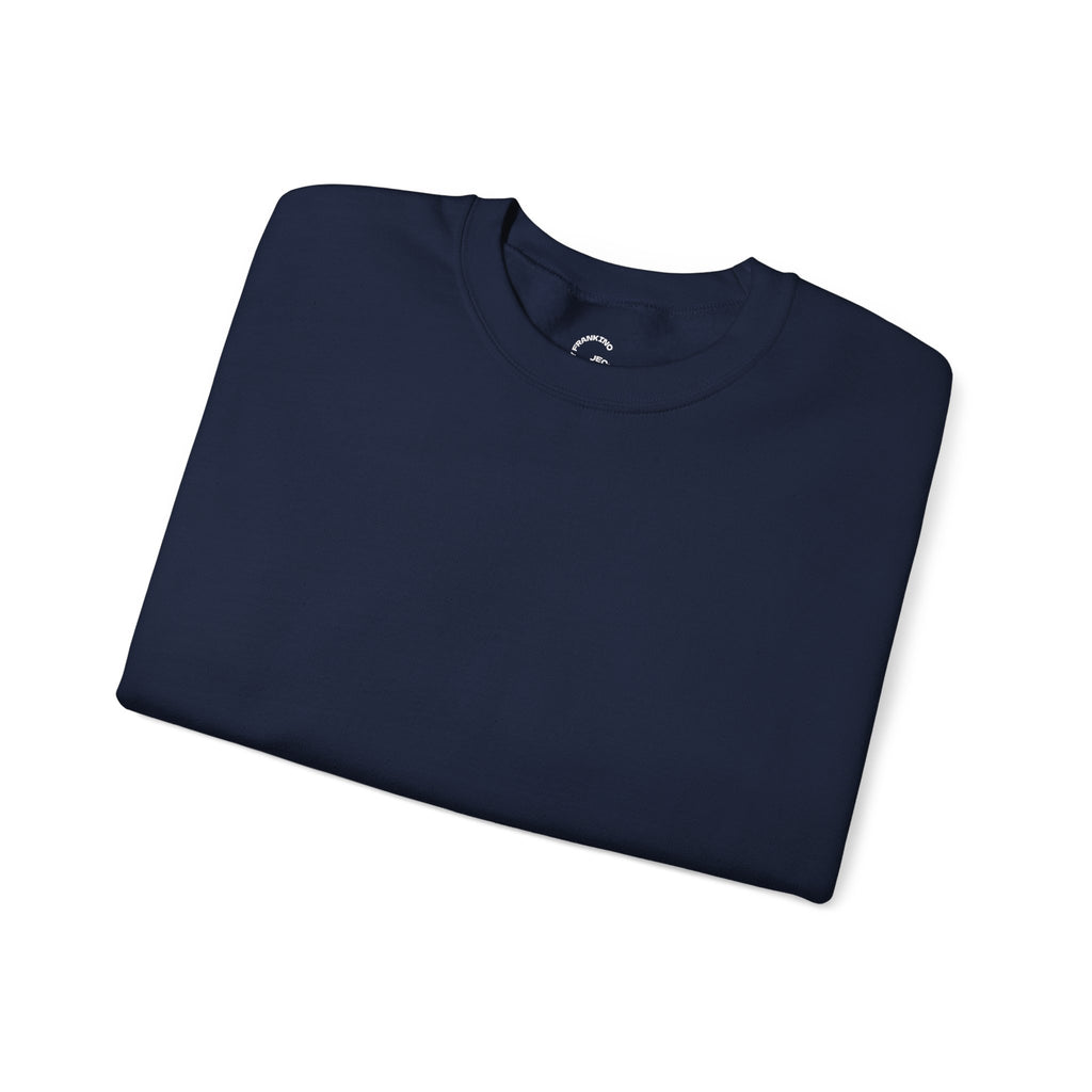 JECKY is/back Crewneck Sweatshirt | Minimal Back Text Design