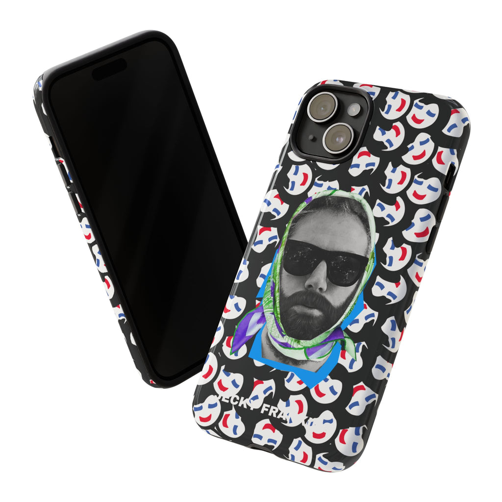 Smiling Mask Pattern Portrait Phone Case | Tough Cases