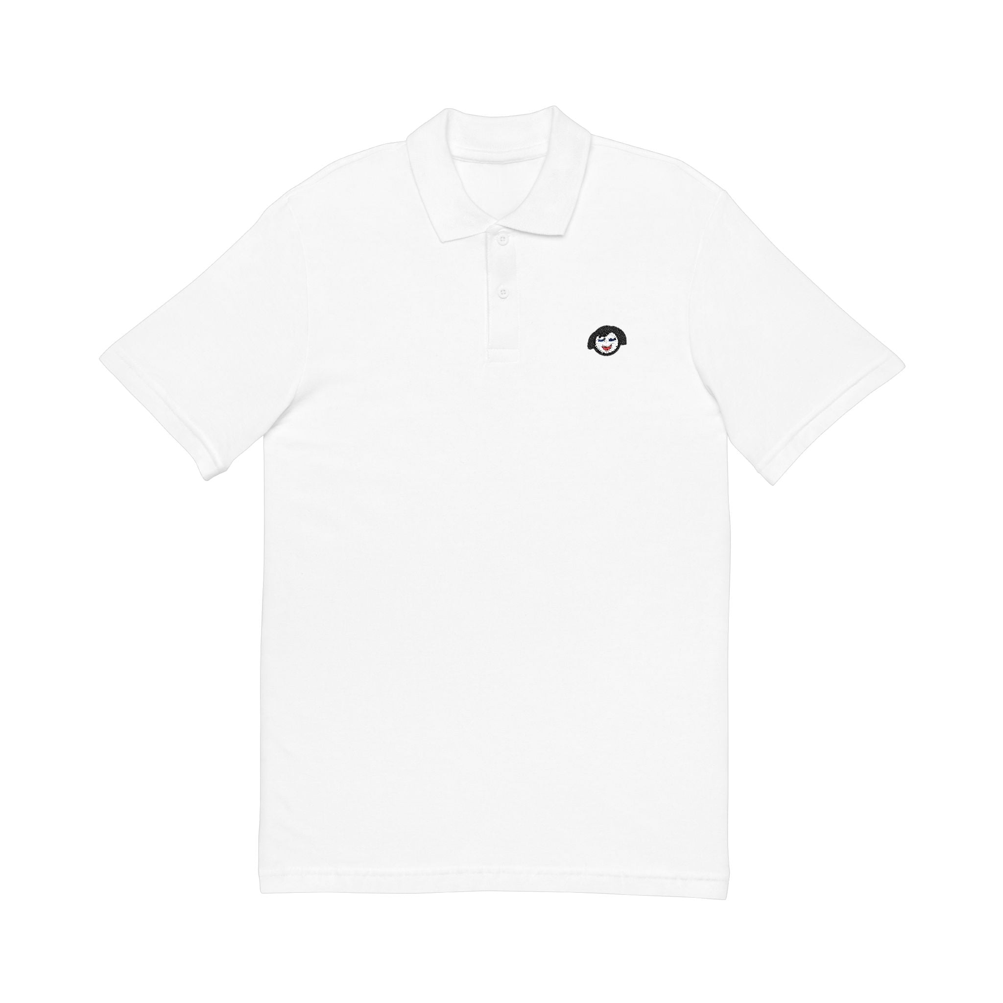 Minimal Jecky Face Logo  embroidered  Polo