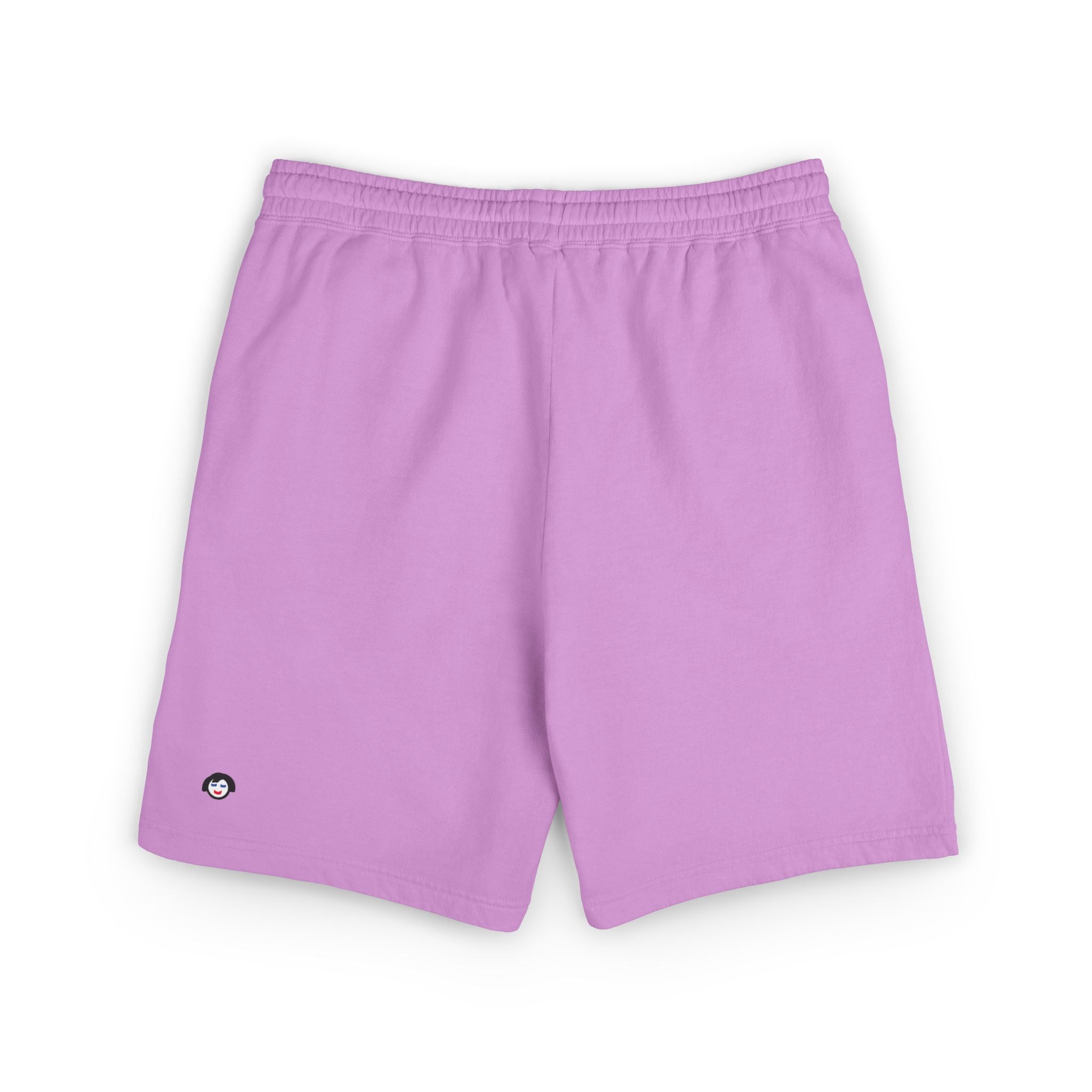 Fleece Shorts with Tiny Smiley Face Embroidered Sweat Shorts | 4 colors