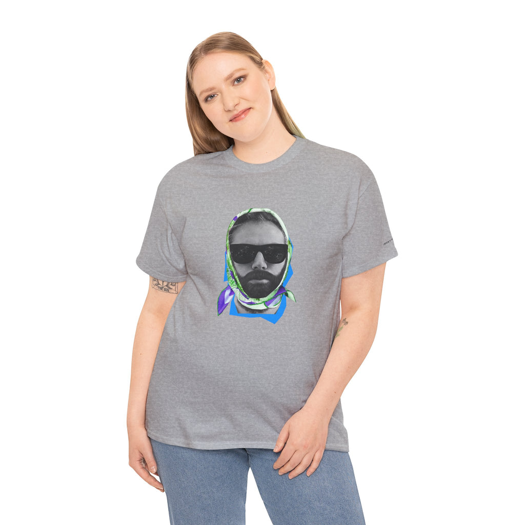 JECKY FOULARD  Man  T-Shirt | Retro Portrait, Sunglasses, Vaporwave Accent