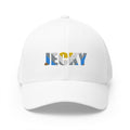 JECKY Text Patch Cap | Embroidered Baseball Hat, Winking Back Detail