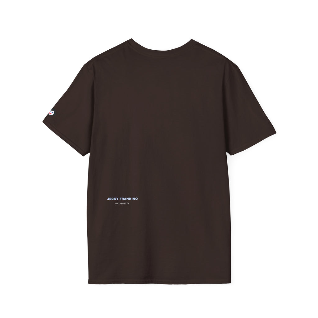 Minimal 'LUCKY' Text Tee, T-Shirt | Small Chest Script Logo