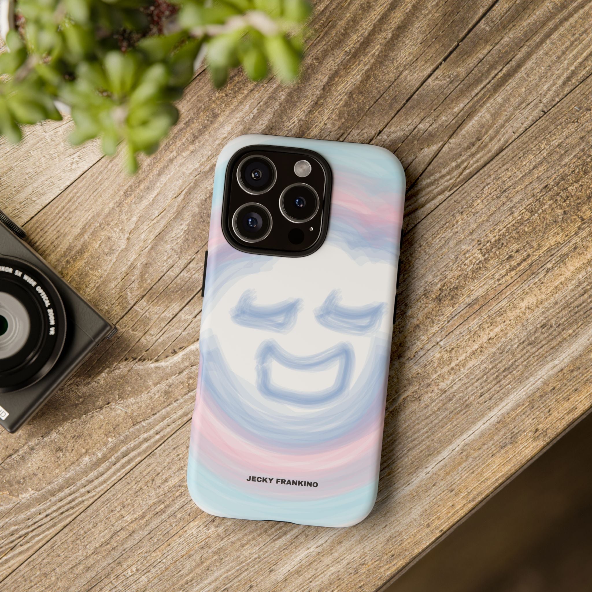 Pastel Smiley Face JECKY FRANKINO Phone Case | Tough Cases