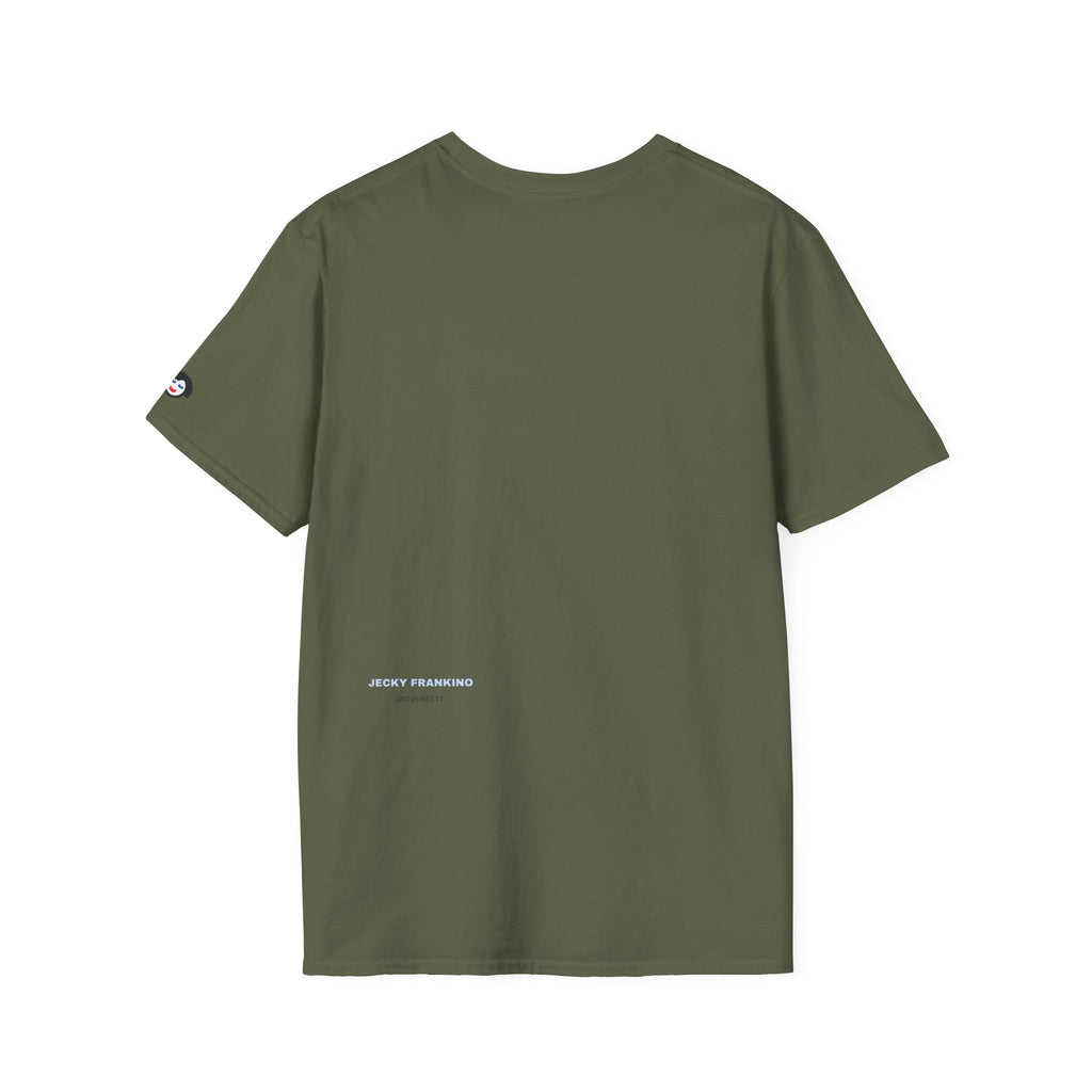 Minimal 'LUCKY' Text Tee, T-Shirt | Small Chest Script Logo