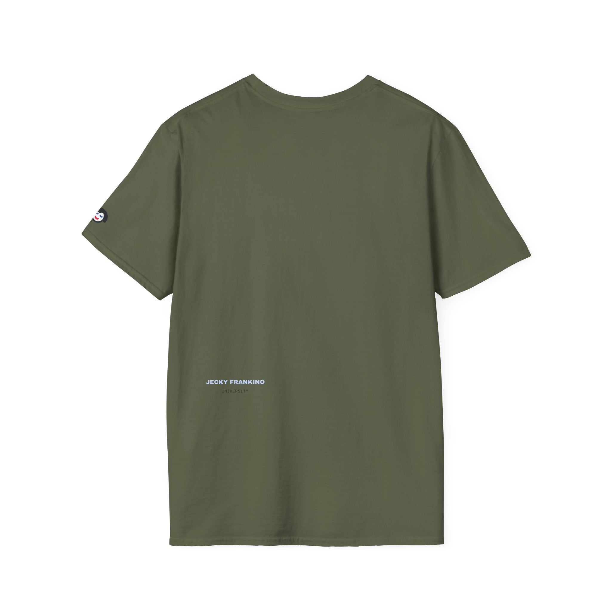 Minimal 'LUCKY' Text Tee, T-Shirt | Small Chest Script Logo