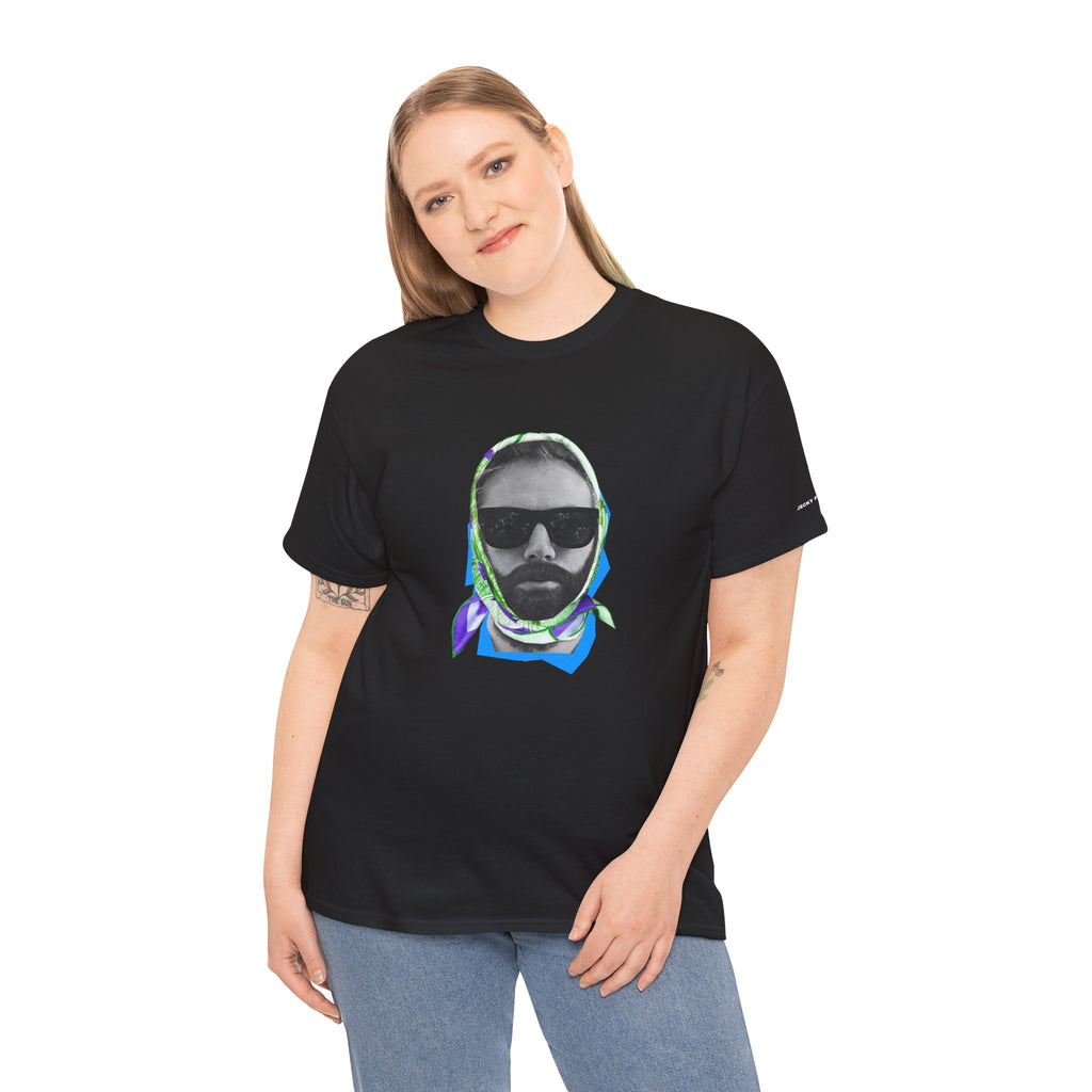 JECKY FOULARD  Man  T-Shirt | Retro Portrait, Sunglasses, Vaporwave Accent