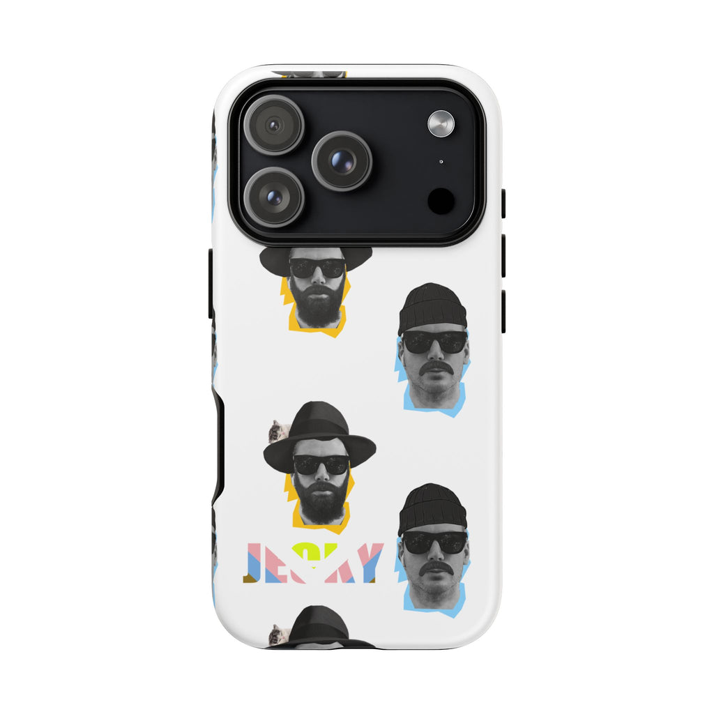 Mustache JECKY Faces phone case | Tough Phone Case, pattern, retro portraits