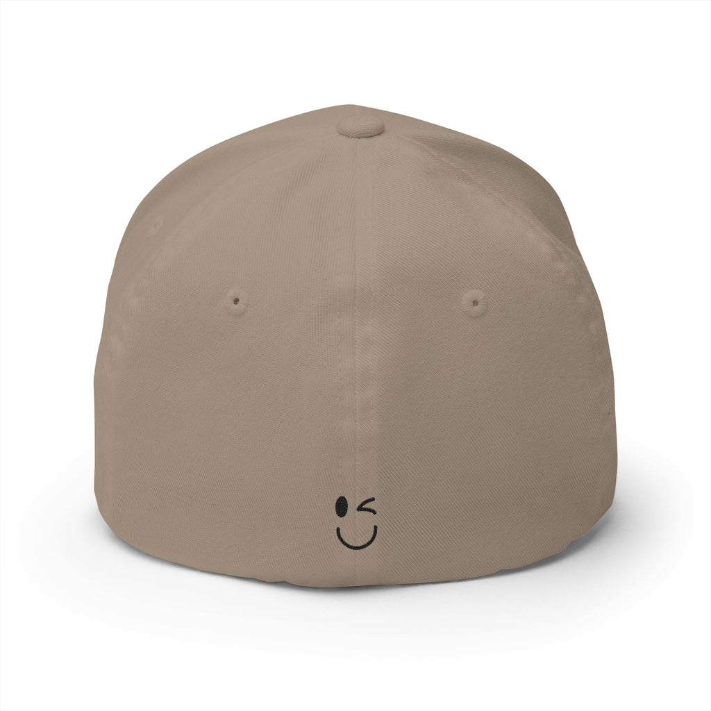 JECKY Text Patch Cap | Embroidered Baseball Hat, Winking Back Detail