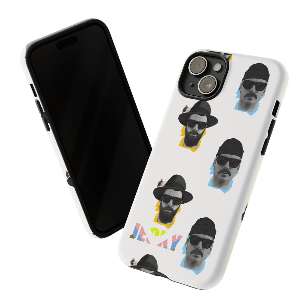 Mustache JECKY Faces phone case | Tough Phone Case, pattern, retro portraits