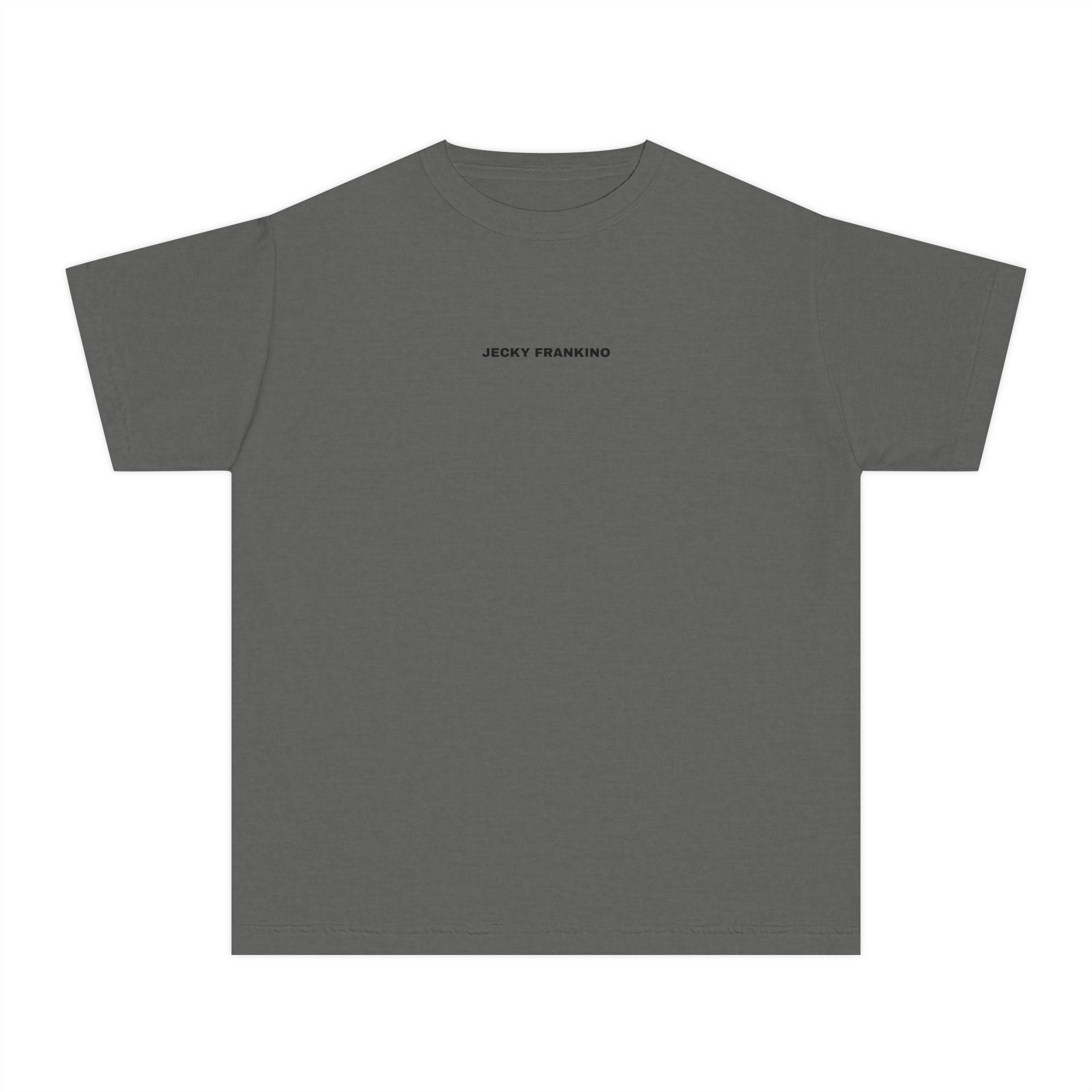 Smiling Face Graphic Youth Tee | Minimal Emoji Back Print