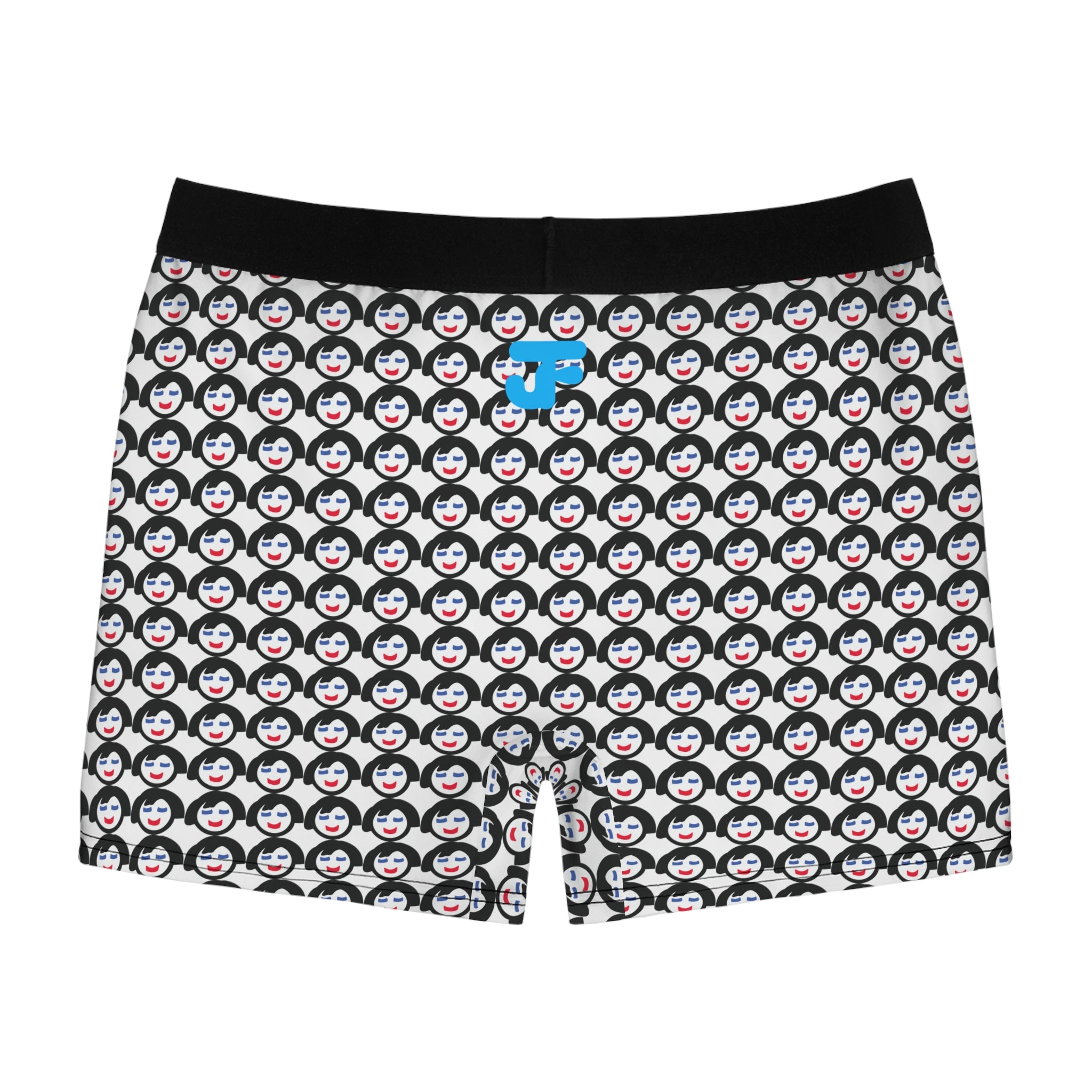 Smiling Penguin Pattern Boxer Briefs | All-Over Print