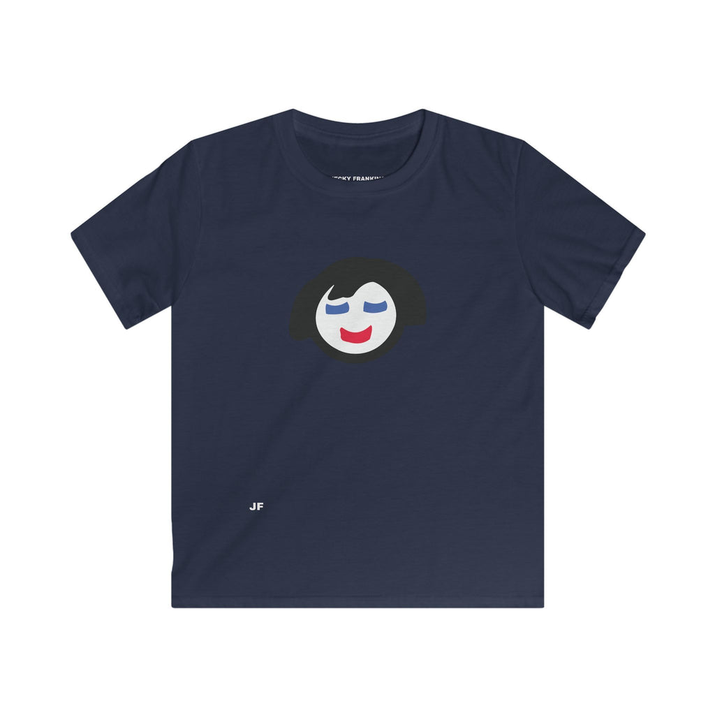 Smiling Face Graphic Tee Kids Shirt | Cute Minimal Face Illustration