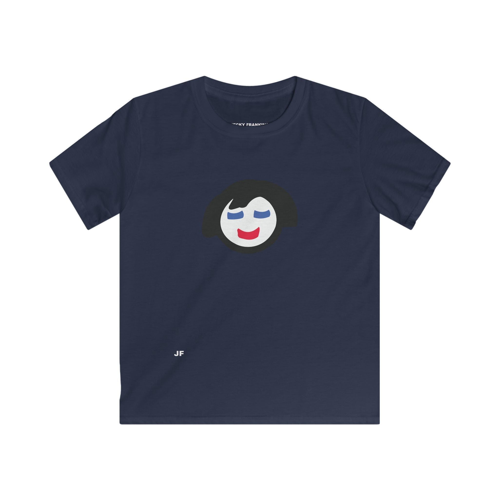 Smiling Face Graphic Tee Kids Shirt | Cute Minimal Face Illustration