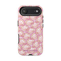 Pink Smiley JF Pattern Phone Case | Cute Repeating Emoji Design