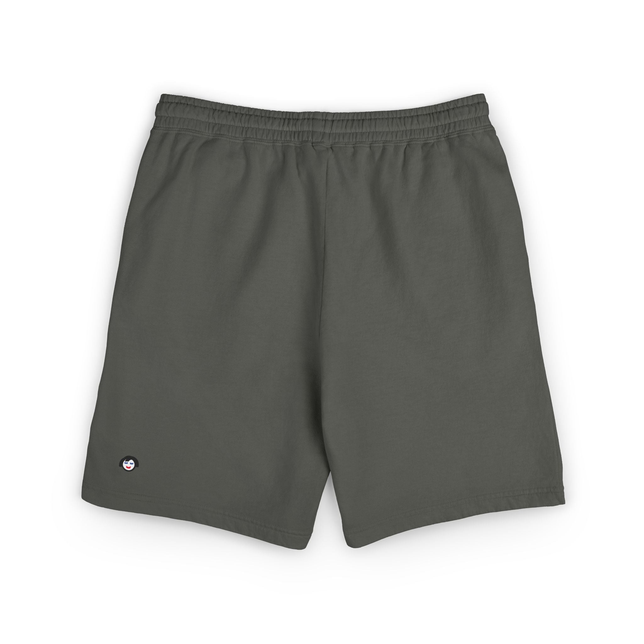 Fleece Shorts with Tiny Smiley Face Embroidered Sweat Shorts | 4 colors