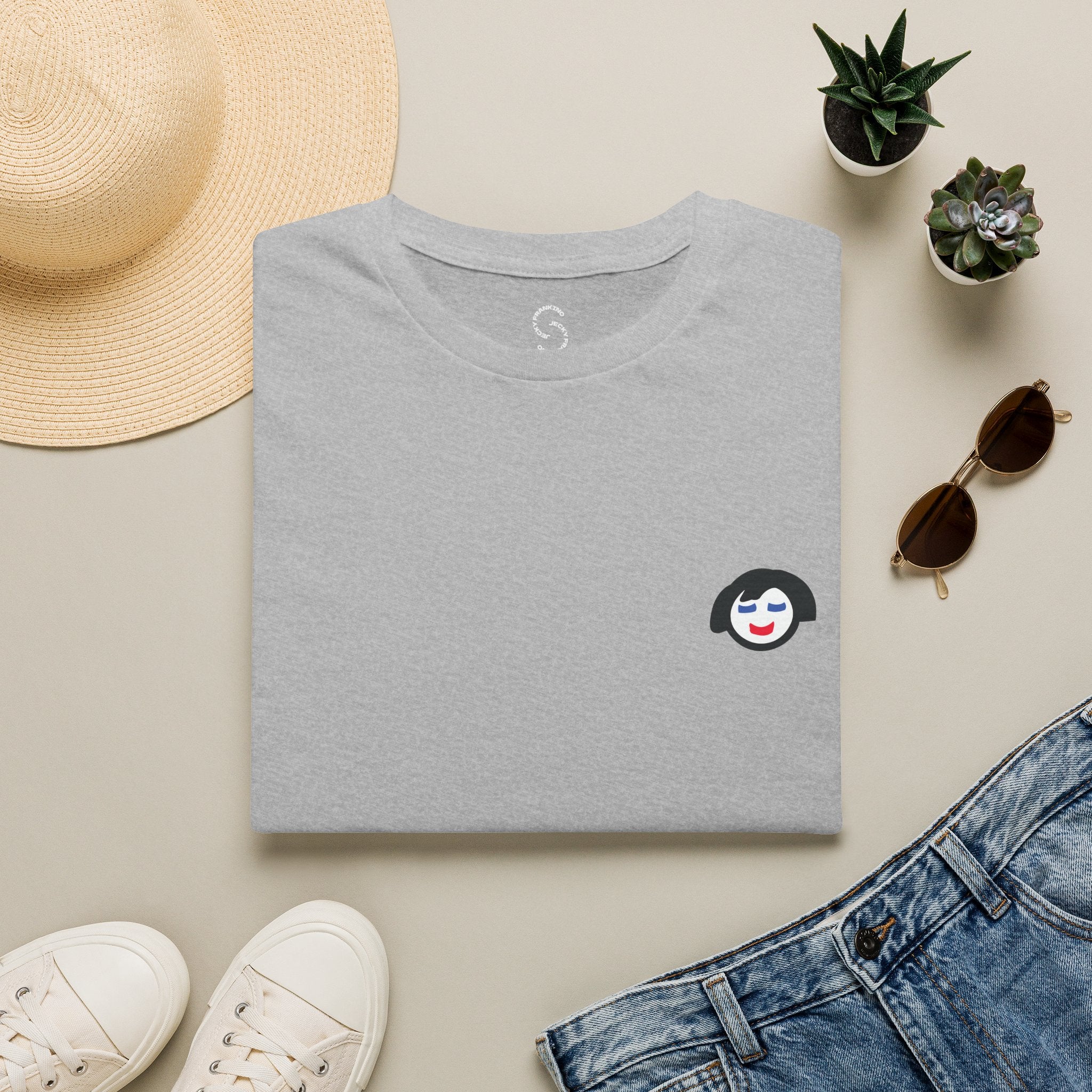 Smiling Jecky Frankino Face T-Shirt | Small Chest Graphic